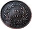 Canada 1 Sou (Birmingham 32 laurel leaves 2 shamrocks) TOKEN UN SOU MONTREAL coin reverse