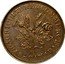 Canada 1 Sou (Birmingham 39 laurel leaves 3 shamrocks French Obv) AGRICULTURE & COMMERCE BAS CANADA coin obverse