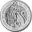 UK 100 Pounds Lion of England 2022  Bullion · LION OF ENGLAND 1OZ · FINE PLATINUM· 999.5 · DL 2022 coin reverse