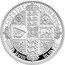 UK 1000 Pounds (Elizabeth II Gothic Crown Quartered Arms) TUEATUR UNITA DEUS W W HONI SOIT QUI MAL Y PENSE ANNO DOM MMXXI coin reverse