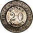 Belgium 20 Centimes Leopold I 1860  L'UNION FAIT LA FORCE MONNAIE 20 D’APPOINT 1860 coin reverse