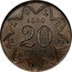 Belgium 20 Centimes (Pattern) B E L G I Q U E 1860 20 CENTS coin reverse