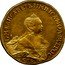Russia 20 Rubles Elizaveta Pattern 1755 СПБ KM# Pn10 Б М ЕЛИСАВЕТЪ І ІМП ІСАМОД ВСЕРОС СПБ coin obverse
