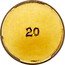 Australia 25 Dollars (Elizabeth II Australian Nugget - Reverse Trial) 20 coin reverse