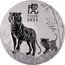 Australia 30 Dollars Year of the Tiger Lunar Series 2022 TIGER 2022 coin reverse