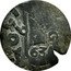 Spain 4 Maravedis (Countermark) 1655 63 coin reverse