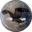 Canada 5 Dollars (Elizabeth II Bald Eagle) CANADA 9999 FINE SILVER 1 OZ ARGENT PUR coin reverse