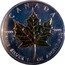 Canada 5 Dollars (Elizabeth II Maple Leaf) CANADA 9999 9999 FINE SILVER 1 OZ ARGENT PUR coin reverse