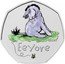 UK 50 Pence Eeyore. Coloured 2022 Brilliant Uncirculated (BU) ©DISNEY EEYORE coin reverse