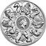 UK 500 Pounds (Elizabeth II The Queen's Beasts Completer) THE QUEEN'S BEASTS 1 KILO FINE SILVER 999.9 2021 JC coin reverse