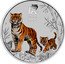 Australia 8 Dollars (Lunar Year of The Tiger - Colored) TIGER 2022 P JM coin reverse