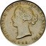 Canada Halfpenny (Victoria) 1856 VICTORIA D: G: BRITANNIAR: REG: F: D: coin obverse