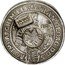 Russia Jefimok Alexey Mikhailovich Countermarked over Saxony Taler ND (1655)  1655 coin obverse