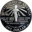 USA One Dollar (Centenary of the Statue of Liberty - New Jersey) UNITED STATES OF AMERICA GIVE ME YOUR TIRED, YOUR POOR, YOUR HUDDLED MASSES YEARNING TO BREATH FREE E PLURIBUS UNUM ONE DOLLAR MP JM coin reverse