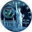 USA One Dollar (Centenary of the Statue of Liberty - North Carolina) L I B E R T Y THE GREAT SEAL OF THE STATE OF NORTH CAROLINA ELLIS ISLAND GATEWAY TO AMERICA ESSE QUAM VIDERI IN GOD WE TRUST S 1986 coin obverse