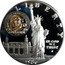 USA One Dollar (Centenary of the Statue of Liberty - Rhode Island) L I B E R T Y ELLIS ISLAND GATEWAY TO AMERICA IN GOD WE TRUST S 1986 coin obverse