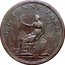 Canada One Penny (Field Marshal Wellington) ONE PENNY TOKEN coin reverse