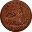 Australia One Penny Token One Penny 1949 AUSTRALIA 1849 - 1949 coin reverse