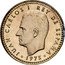 Spain Una Peseta (Juan Carlos I) JUAN CARLOS I REY DE ESPAÑA 1975 coin obverse