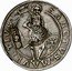 Russia Yefimok Alexey Mikhailovich Countermarked over Magdeburg Taler ND (1655)  1655 coin obverse