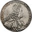 Austria 1/2 Thaler Karl VI Hall ND KM# 1547 CAROLUS VI D G ROM IMP S A G HI HU B REX coin obverse