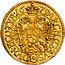 Austria 1/3 Ducat Leopold I Vienna 1675 KM# 1284 ARCHID AVS DVX B CO TYR coin reverse
