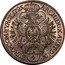 Austria 1/4 Thaler Karl VI Hall 1725 KM# 1618.1 1/4 ARCHIDUX AVST DUX BVRG COM TYROL coin reverse