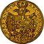 Austria 10 Ducat Ferdinand III Vienna 1655 KM# 993 ARC DVX AVSTD BVR S K C C TVR coin reverse