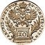Austria 10 Kreuzer Maria Theresia Hall 1763 KM# 1809 10 ARCHID AUST DUX BURG CO TYR coin reverse