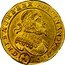 Austria 5 Ducat Ferdinand III Vienna 1644 KM# 912 FERDINANDVS III D G () R I S AV G HVN B REX coin obverse
