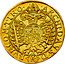 Austria 5 Ducat Leopold I Vienna 1661 CA KM# A1203 ARCHI D AVS D (CA) BVR COM TIRO coin reverse