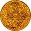Austria 1/2 Ducat Charles VI 1732 KM# 1645 ARCHID AUST DUX BU COM TYROL coin reverse