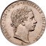 Austria 1/2 Thaler Franz Joseph I 1854 A KM# 2228.1 FRANC IOS D G AVSTRIAE IMPERATOR A coin obverse