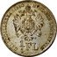 Austria 1/4 Florin Franz Joseph I 1860 B KM# 2214 HVNG· BOH· LOMB· ET VEN· 1/4 FL GAL· LOD· ILL· REX A· A· coin reverse
