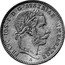 Austria 1/4 Florin Franz Joseph I 1866 A KM# 2215 FRANC IOS I D G AVSTRIAE IMPERATOR A coin obverse
