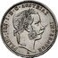 Austria 1/4 Florin Franz Joseph I 1868 A KM# 2216 FRANC IOS I D G AVSTRIAE IMPERATOR A coin obverse