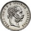 Austria 1/4 Florin Franz Joseph I 1872 KM# 2217 FRANC IOS I D G AVSTRIAE IMPERATOR A coin obverse