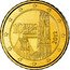 Austria 10 Euro Cent Stephansdom. New Relief Map 2012 KM# 3139 10 EURO CENT 2008 coin obverse
