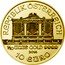 Austria 10 Euro Vienna Philarmonia 2014 KM# 3092 REPUBLIK ÖSTERREICH 1/10 OZ UNZE GOLD 9999 2014 10 EURO coin obverse