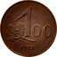Austria 100 Kronen Eagle 1923 KM# 2832 100 H-Z 1924 coin reverse