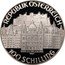 Austria 100 Schilling Mozart - Salzburg 1991 Proof KM# 2996 REPUBLIK ÖSTERREICH 100 SCHILLING coin obverse
