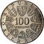 Austria 100 Schilling Vienna International Centre 1979 KM# 2944 100 SCHILLING REPUBLIK ÖSTERREICH coin obverse
