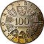 Austria 100 Schilling XII Olympic Wintergames Innsbruck 1976 Special Unc KM# 2926 100 SCHILLING REPUBLIK ÖSTERREICH coin obverse