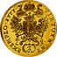 Austria 2 Ducat Joseph II 1777 E H-G KM# 1860 VIRTUTE ET EXEMPLO coin reverse