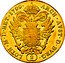 Austria 2 Ducat Franz II 1799 A KM# 1888 ARCH AVST D BVRG (2) LOTH M D HET 1799 coin reverse