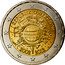Austria 2 Euro Euro Coinage - 10th Anniversary 2012 KM# 3205 REPUBLIK ÖSTERREICH 2002-2019 coin obverse