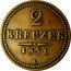 Austria 2 Kreuzer Franz Joseph I 1851 A KM# 2189 2 KREUZER 1851 A coin reverse