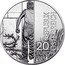 Austria 20 Euro 25th Anniversary Fall of the Iron Curtain 2014 Proof KM# 3233 REPUBLIK ÖSTERREICH 20 EURO 2014 coin obverse