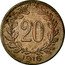 Austria 20 Heller Karl I 1916 KM# 2826 20 1916 coin reverse