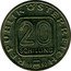 Austria 20 Schilling (300th Salzburg's Arcbishop J. Graf Thun.) KM# 2980.2 20 SCHILLING REPUBLIK ÖSTERREICH 19 92 coin obverse